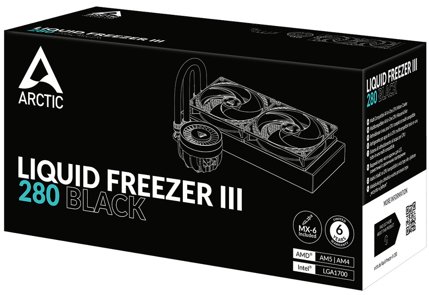 Zdjęcie produktu: Chłodzenie wodne Arctic Liquid Freezer III 280 Black (ACFRE00135A) Zdjęcie produktu: Chłodzenie wodne Arctic Liquid Freezer III 280 Black (ACFRE00135A)