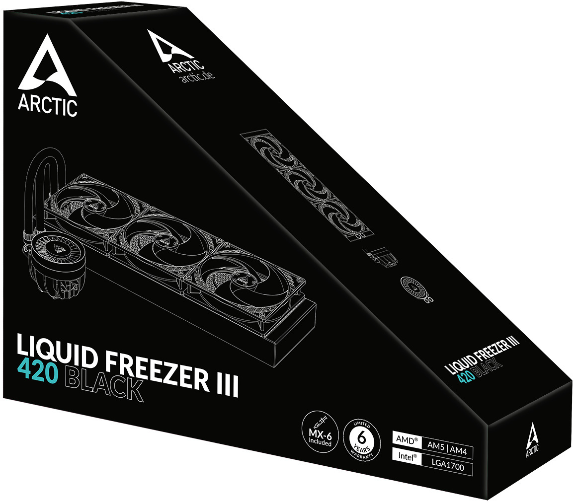 Chłodzenie wodne Arctic Liquid Freezer III 420 Black (ACFRE00137A) Chłodzenie wodne Arctic Liquid Freezer III 420 Black (ACFRE00137A)