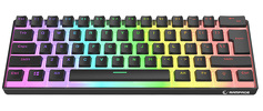 Klawiatura Rampage RADIANT K11 RED RGB USB-C - czarna