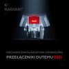 Miniatura zdjęcia: Klawiatura Rampage RADIANT K11 RED RGB USB-C - biała