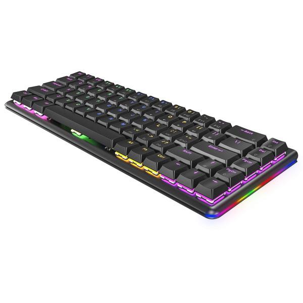 Zdjęcie produktu: Klawiatura Rampage Low Profile REBEL RED RGB - czarna