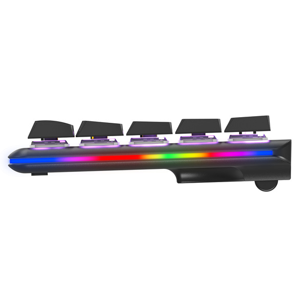Zdjęcie produktu: Klawiatura Rampage Low Profile REBEL RED RGB - czarna