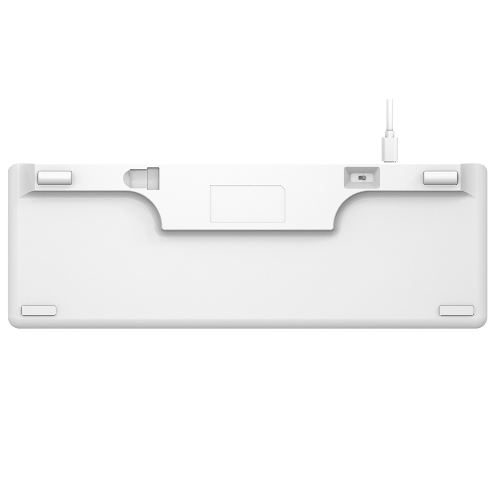 Klawiatura Rampage Low Profile REBEL RED RGB - biała