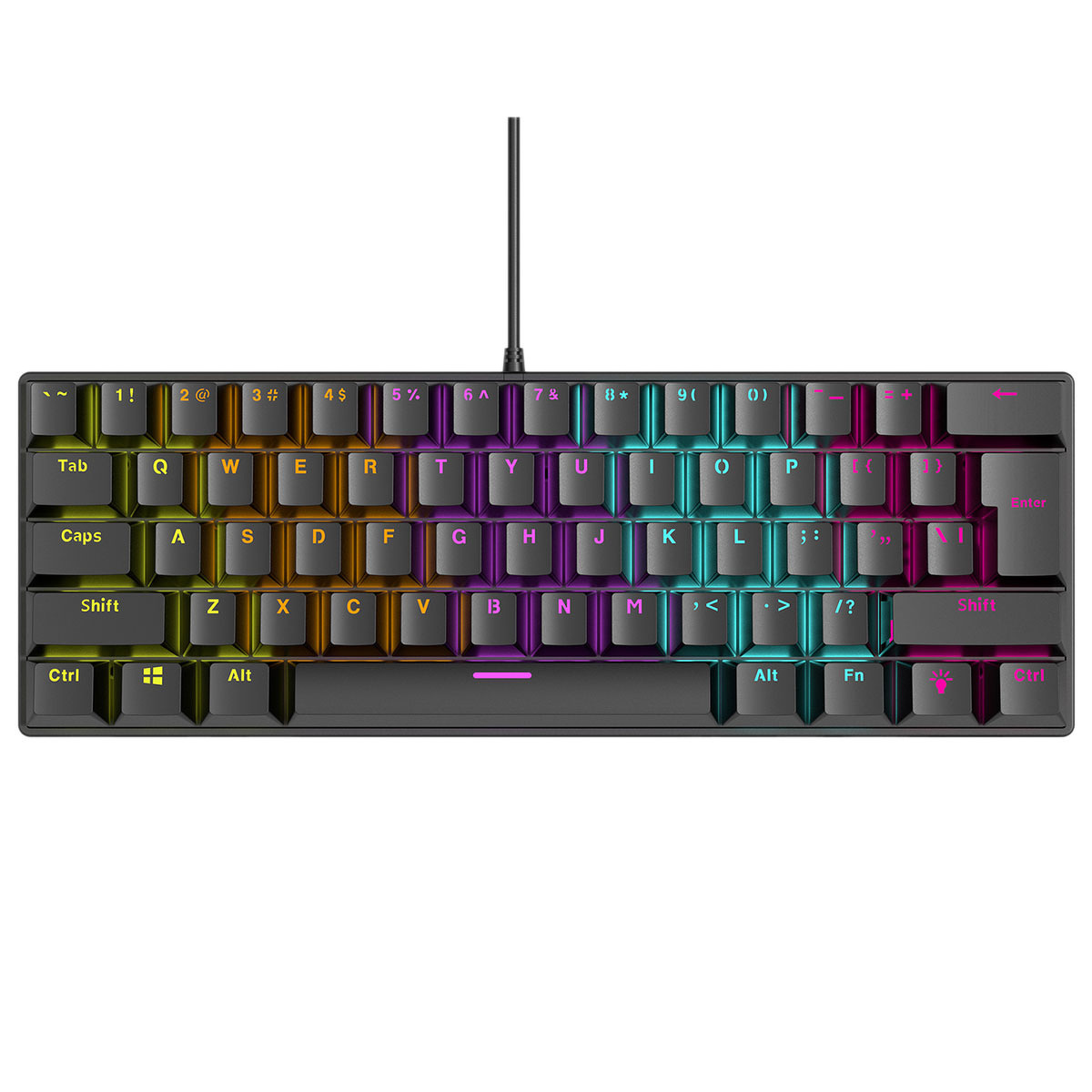 Klawiatura Rampage PLOWER K60 Blue RGB