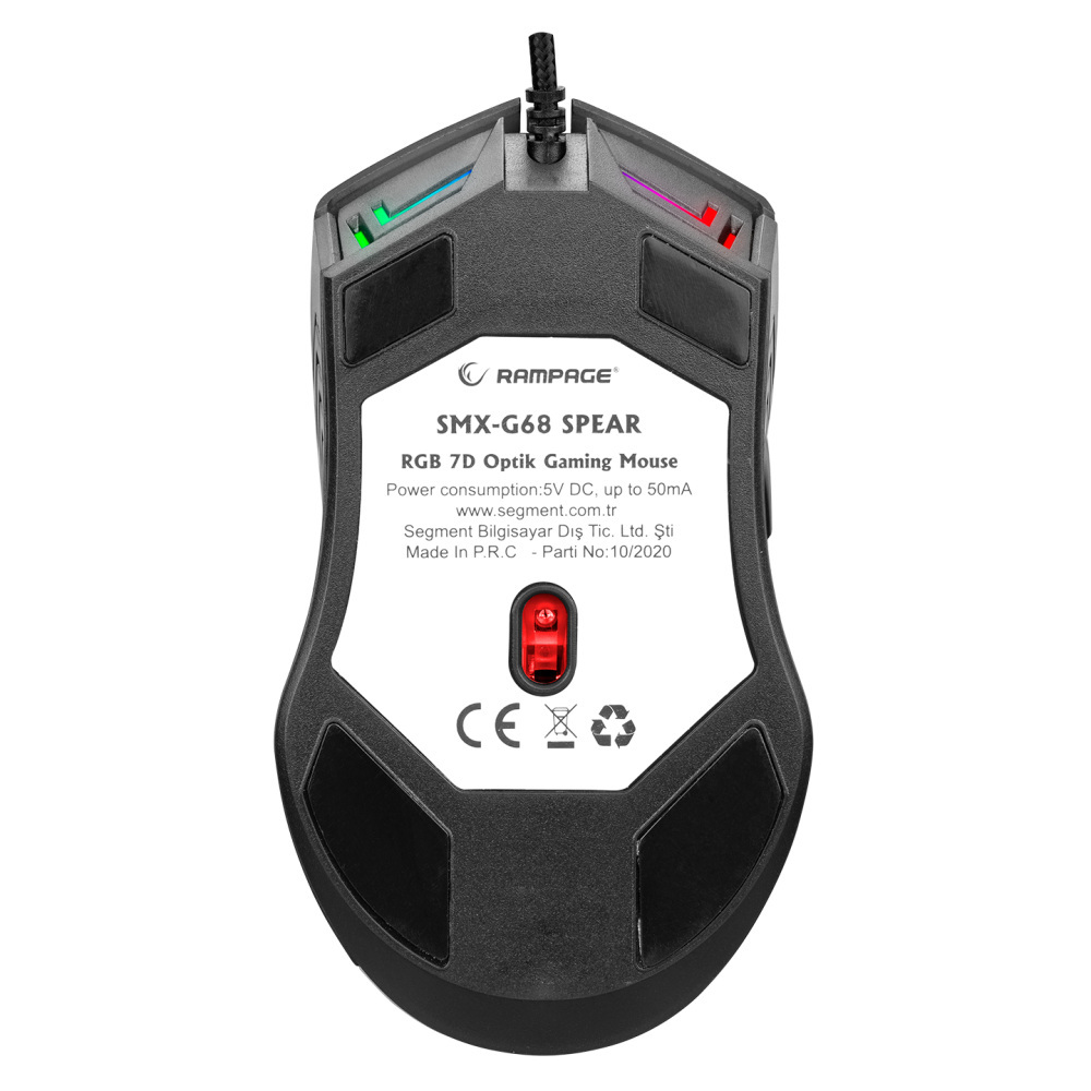 Mysz przewodowa Rampage SPEAR Full RGB 7200DPI Programowalna
