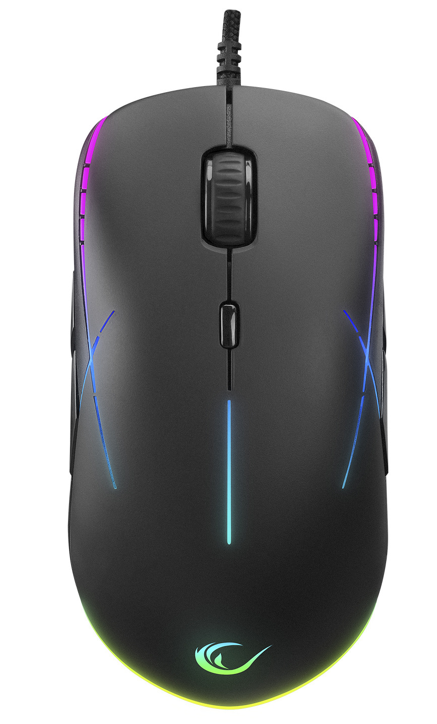 Mysz przewodowa Rampage GEAR-X 6400DPI RGB Macro 9 przycisków Mysz przewodowa Rampage GEAR-X 6400DPI RGB Macro 9 przycisków