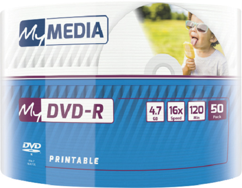 Zdjęcie produktu: Verbatim MyMedia DVD-R 4,7GB x16 50szt. Printable Wrap Zdjęcie produktu: Verbatim MyMedia DVD-R 4,7GB x16 50szt. Printable Wrap