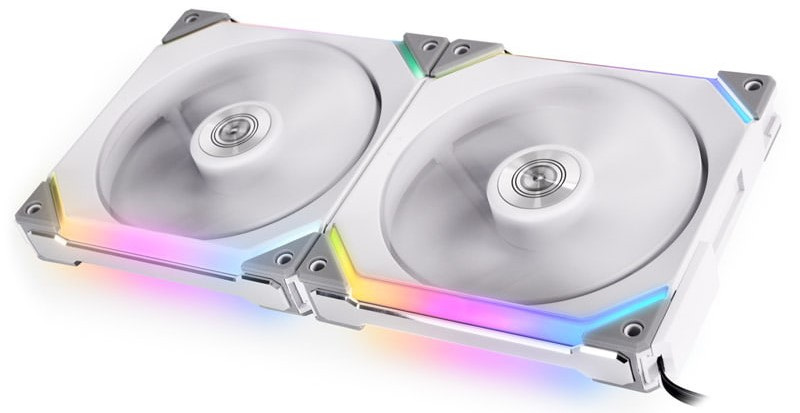 Wentylator Lian Li UNI FAN SL140 ARGB PWM 140mm biały (2 sztuki i kontroler) egzemplarz ze zwrotu Wentylator Lian Li UNI FAN SL140 ARGB PWM 140mm biały (2 sztuki i kontroler) egzemplarz ze zwrotu