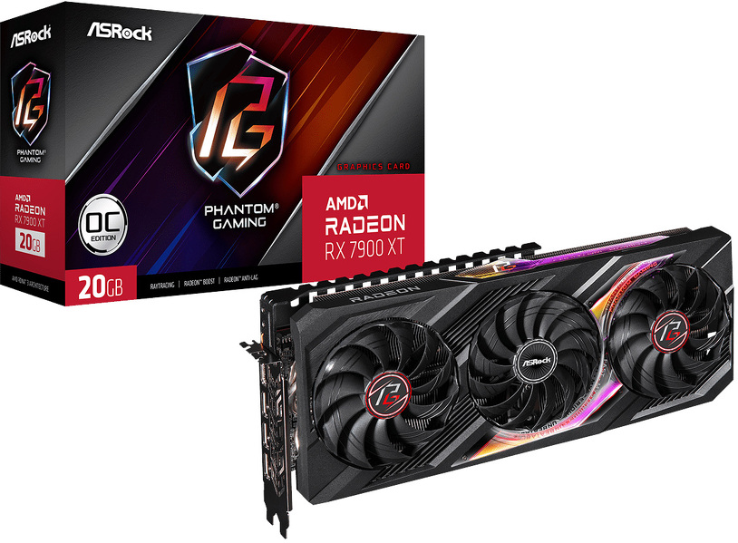 Zdjęcie produktu: ASRock Radeon RX 7900 XT Phantom 20GB PCI-E GDDR6 (RX7900XT PG 20GO) Zdjęcie produktu: ASRock Radeon RX 7900 XT Phantom 20GB PCI-E GDDR6 (RX7900XT PG 20GO)