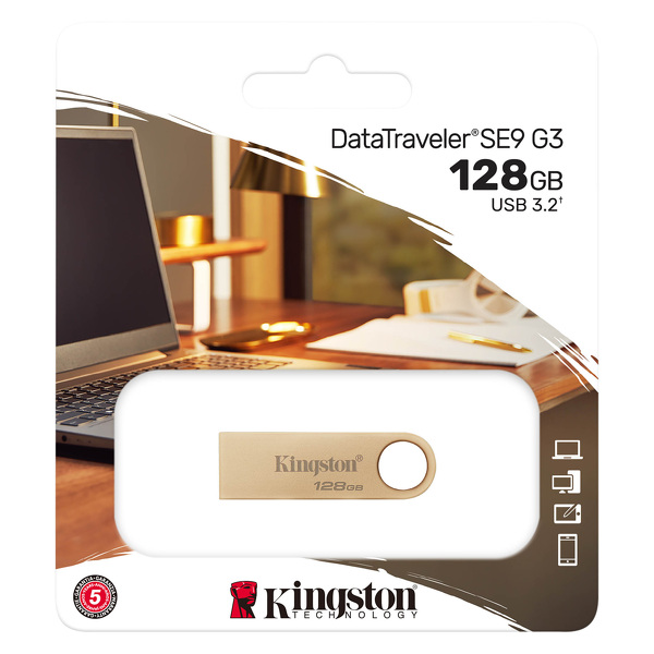 Zdjęcie produktu: Pendrive Kingston 128GB USB 3.2 DataTraveler DTSE9G3/128GB