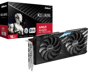 Miniatura produktu: ASRock Radeon RX 7900 GRE Challenger OC 16GB PCI-E GDDR6 (RX7900GRE CL 16GO)