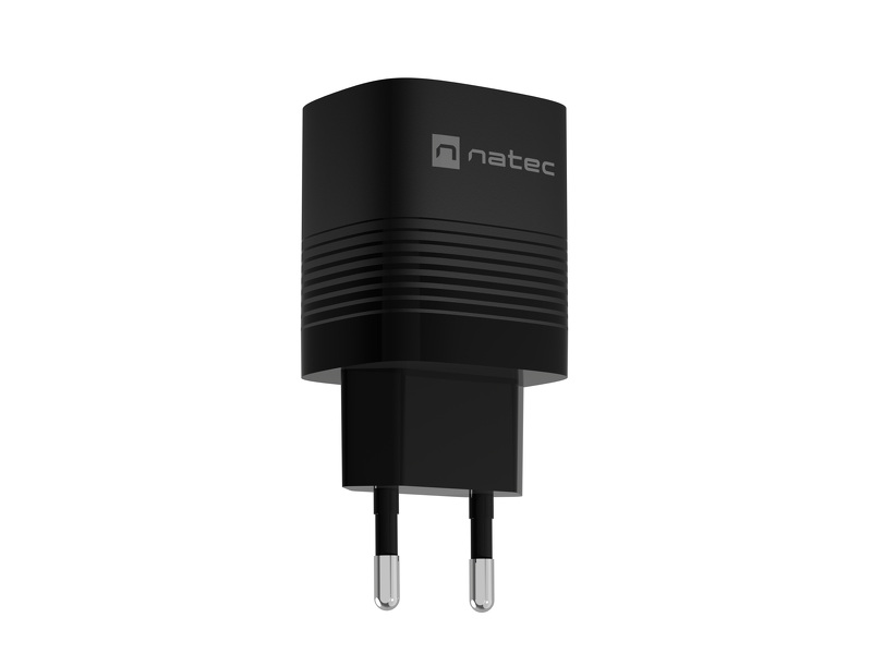 Zdjęcie produktu: Natec Ribera GaN 1xUSB-A+1xUSB-C 30W Czarna