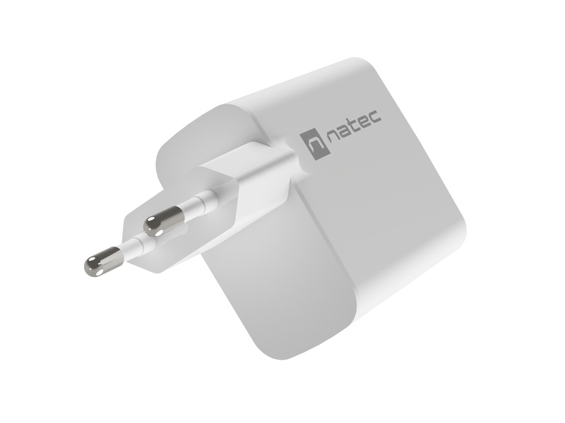 Zdjęcie produktu: Natec Ribera GaN 1xUSB-A+1xUSB-C 65W biała Zdjęcie produktu: Natec Ribera GaN 1xUSB-A+1xUSB-C 65W biała