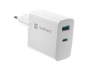 Miniatura zdjęcia: Natec Ribera GaN 1xUSB-A+1xUSB-C 65W biała Miniatura zdjęcia: Natec Ribera GaN 1xUSB-A+1xUSB-C 65W biała