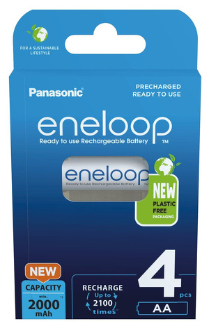 Miniatura produktu: Panasonic Eneloop R6/AA 2000mAh - opak. 4 akumulatorków - eco blister (BK-3MCDE/4CP)