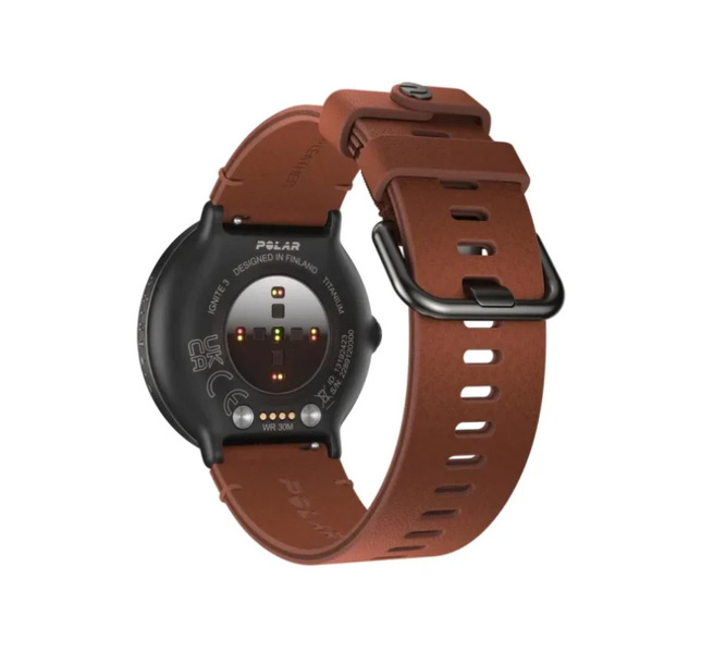 Zdjęcie produktu: Polar Ignite 3 Titanium brązowy skórzany M/L Zdjęcie produktu: Polar Ignite 3 Titanium brązowy skórzany M/L