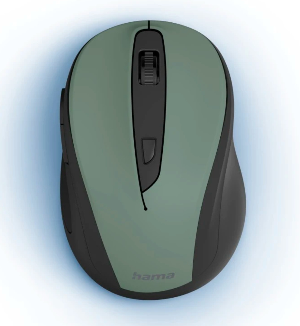 Mysz bezprzewodowa Hama MW-400 V2", 1600DPI, 6-przycisków, USB - zielony