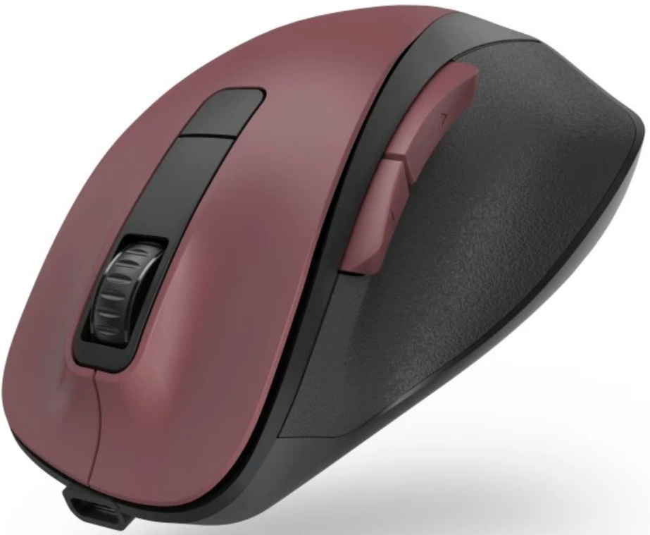 Mysz bezprzewodowa Hama MW-500 Recharge, 1600DPI, 6 przycisków, akumulator - burgund Mysz bezprzewodowa Hama MW-500 Recharge, 1600DPI, 6 przycisków, akumulator - burgund