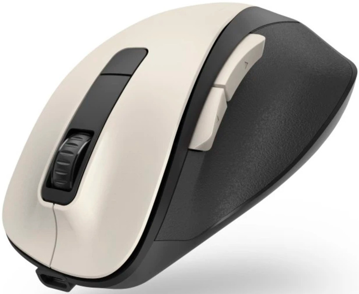 Zdjęcie produktu: Mysz bezprzewodowa Hama MW-500 Recharge, 1600DPI, 6 przycisków, akumulator - beżowy