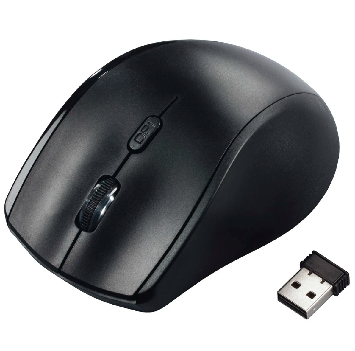 Mysz bezprzewodowa Hama Riano, 1600DPI, dla leworęcznych - czarna