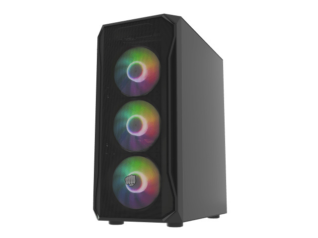 Obudowa do komputera Fury SHOBO SH4F RGB midi tower z oknem czarna