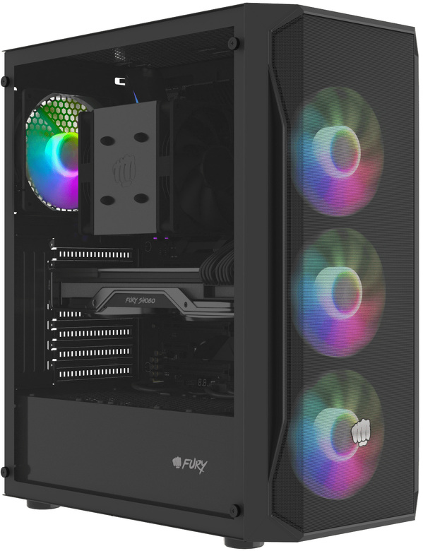Zdjęcie produktu: Obudowa do komputera Fury SHOBO SH4F RGB midi tower z oknem czarna