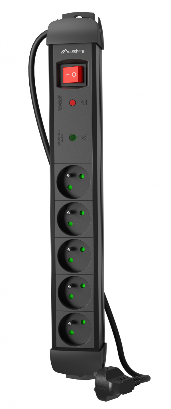 Zdjęcie produktu: Listwa zasilająca Lanberg SP1 5 gniazd PL 230V PL 3m czarna