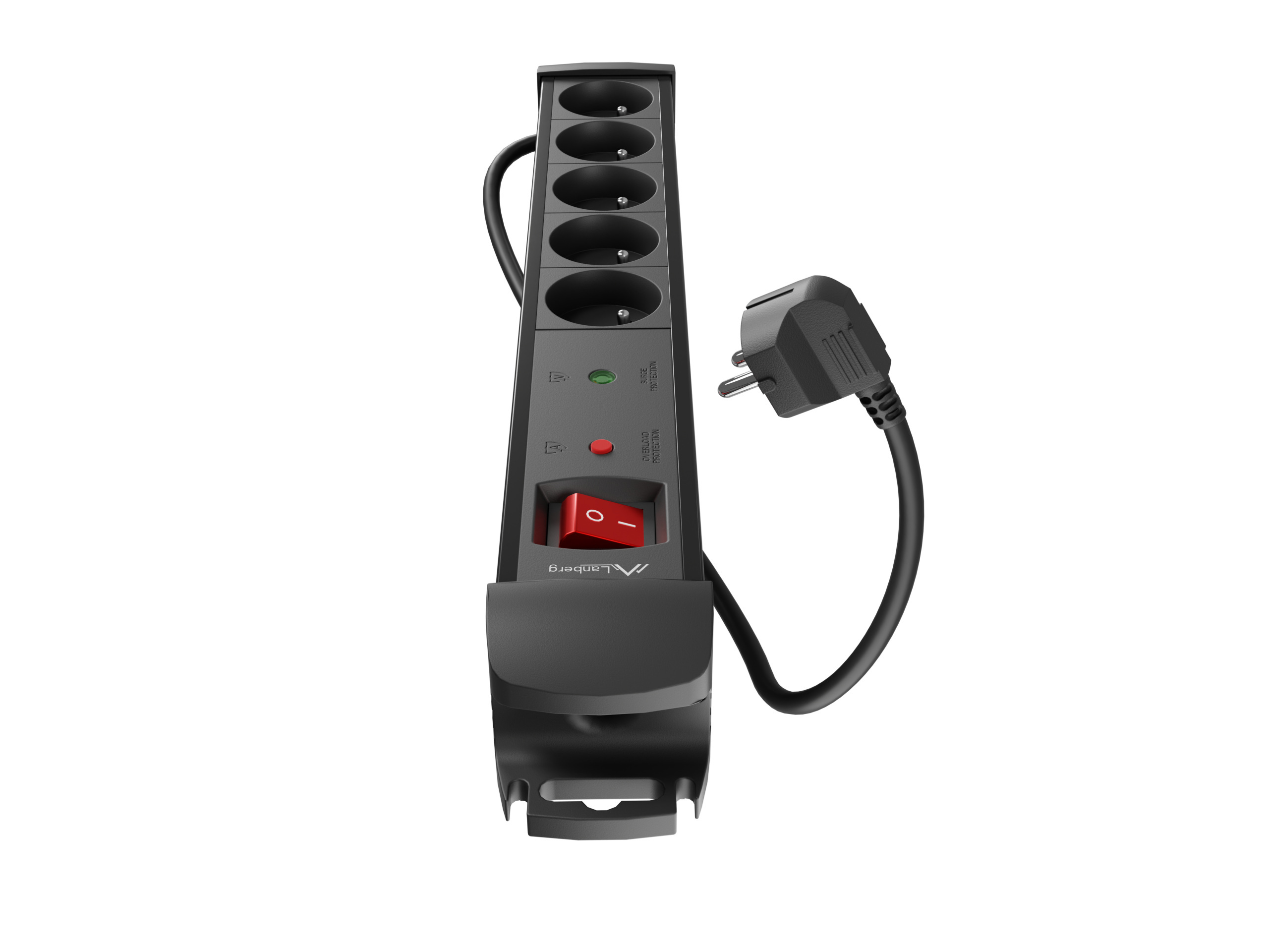 Listwa zasilająca Lanberg SP1 5 gniazd PL 230V PL 5m czarna