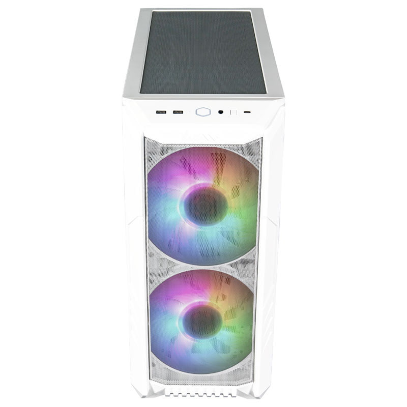 Obudowa do komputera Cooler Master HAF 500 midi tower z oknem bez psu wentylator LED ARGB biała Obudowa do komputera Cooler Master HAF 500 midi tower z oknem bez psu wentylator LED ARGB biała