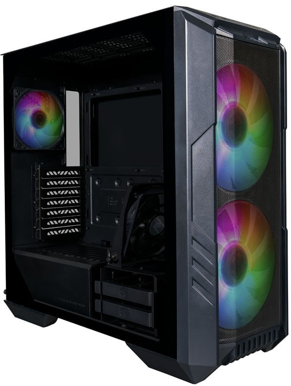 Obudowa do komputera Cooler Master HAF 500 midi tower z oknem LED ARGB czarna Obudowa do komputera Cooler Master HAF 500 midi tower z oknem LED ARGB czarna