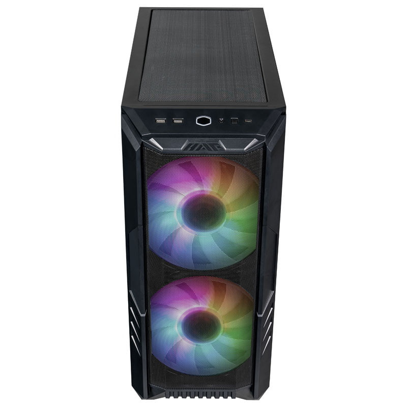 Obudowa do komputera Cooler Master HAF 500 midi tower z oknem LED ARGB czarna Obudowa do komputera Cooler Master HAF 500 midi tower z oknem LED ARGB czarna