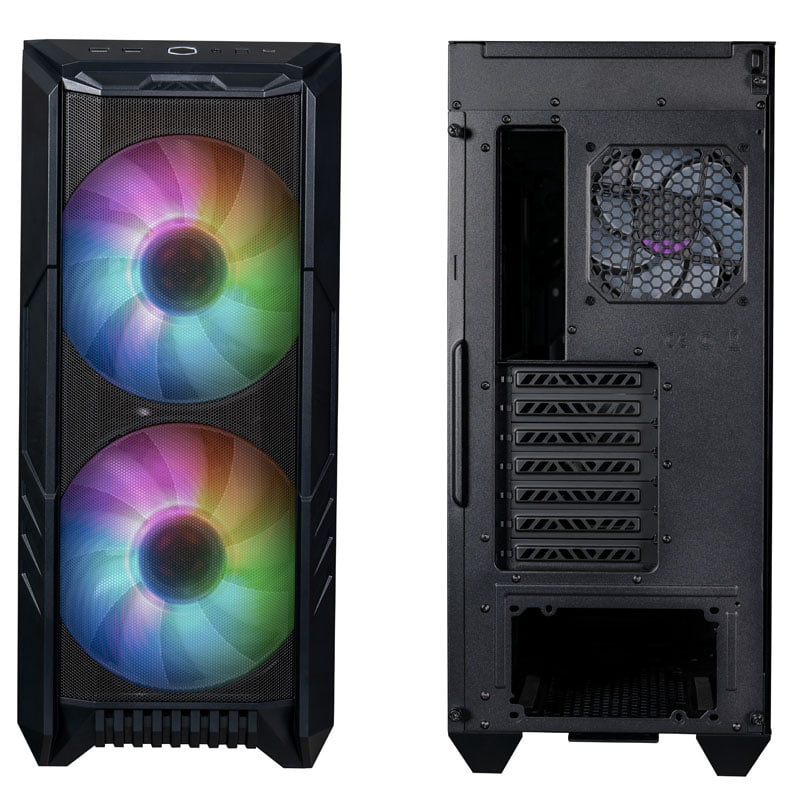 Obudowa do komputera Cooler Master HAF 500 midi tower z oknem LED ARGB czarna Obudowa do komputera Cooler Master HAF 500 midi tower z oknem LED ARGB czarna