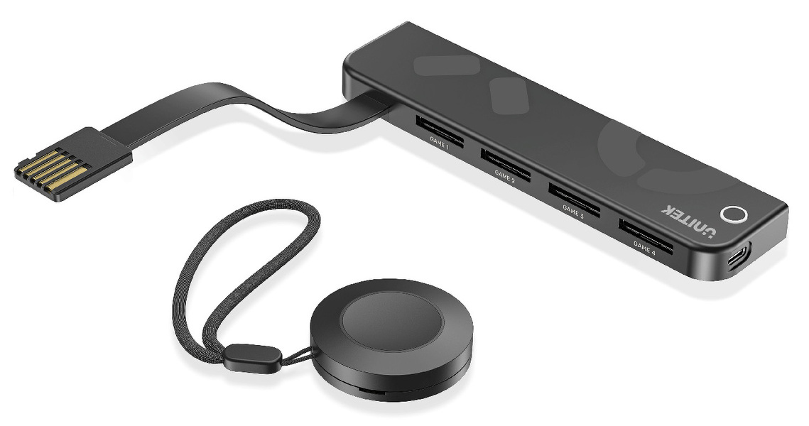 Zdjęcie produktu: Czytnik 4 kart Unitek do gier Nintendo Switch + pilot (G1002E)