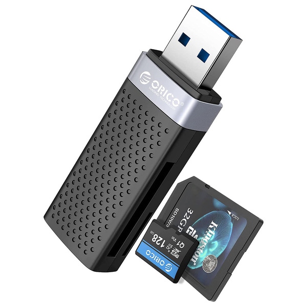 Zdjęcie produktu: Czytnik kart pamięci Orico kart SD/microSD USB-A 3.1 Zdjęcie produktu: Czytnik kart pamięci Orico kart SD/microSD USB-A 3.1
