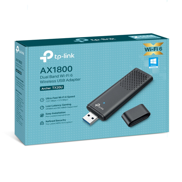 Zdjęcie produktu: TP-Link Archer TX20U karta sieciowa USB Wi-Fi 6 AX1800