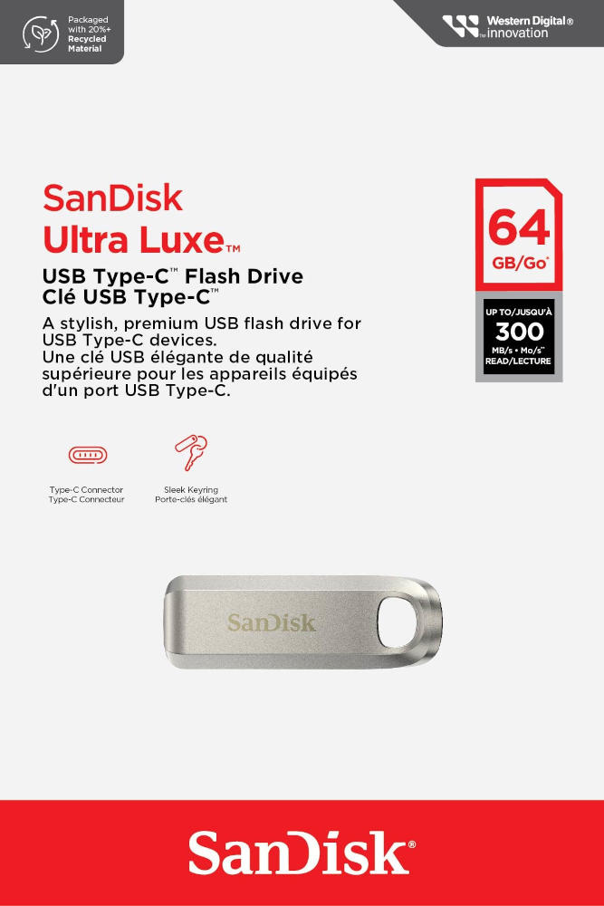 Pendrive SanDisk Ultra Luxe Typ-C 64GB