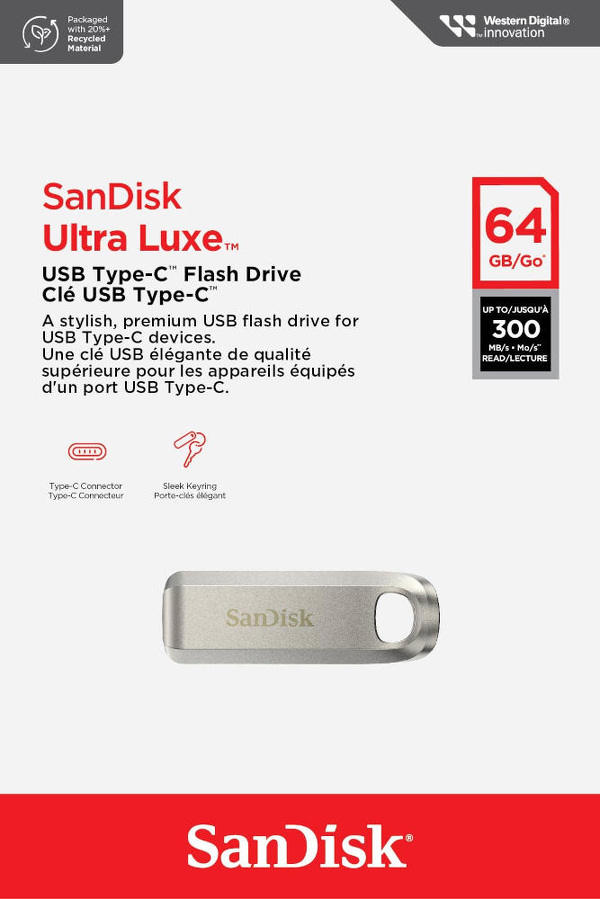 Zdjęcie produktu: Pendrive SanDisk Ultra Luxe Typ-C 64GB