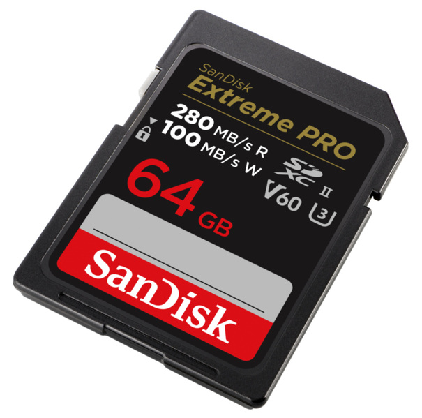 Zdjęcie produktu: SanDisk Extreme PRO SDXC 64GB 280/100 MB/s