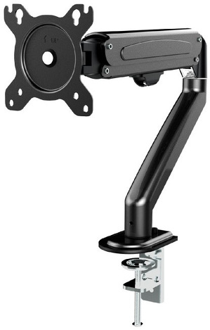 Miniatura produktu: Uchwyt biurkowy do monitora LCD Maclean na jeden monitor, sprężyna gazowa, 13"-27", 8 kg, czarny, MC-860N