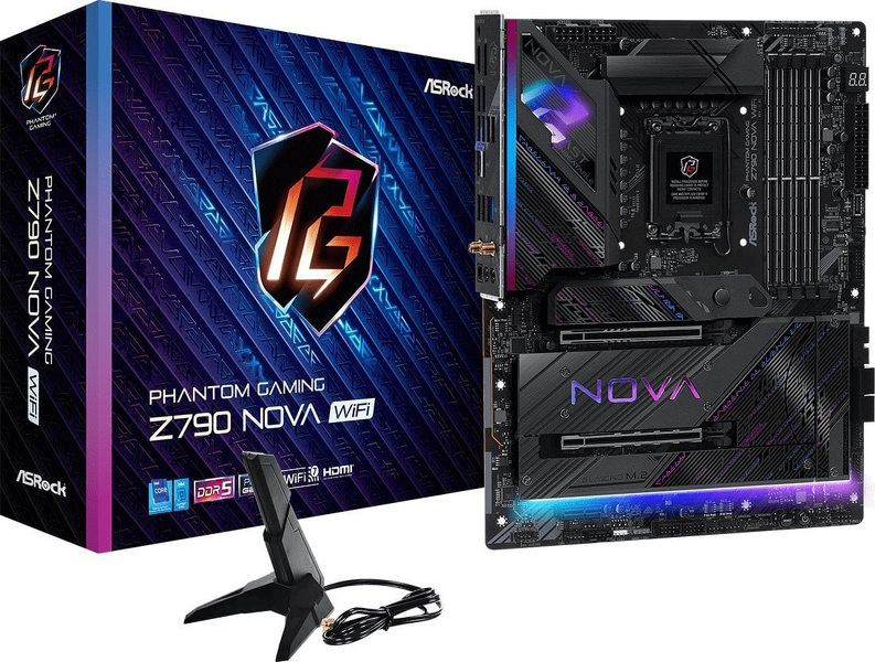 Zdjęcie produktu: Płyta główna ASRock Z790 NOVA WIFI DDR5 LGA1700 Zdjęcie produktu: Płyta główna ASRock Z790 NOVA WIFI DDR5 LGA1700
