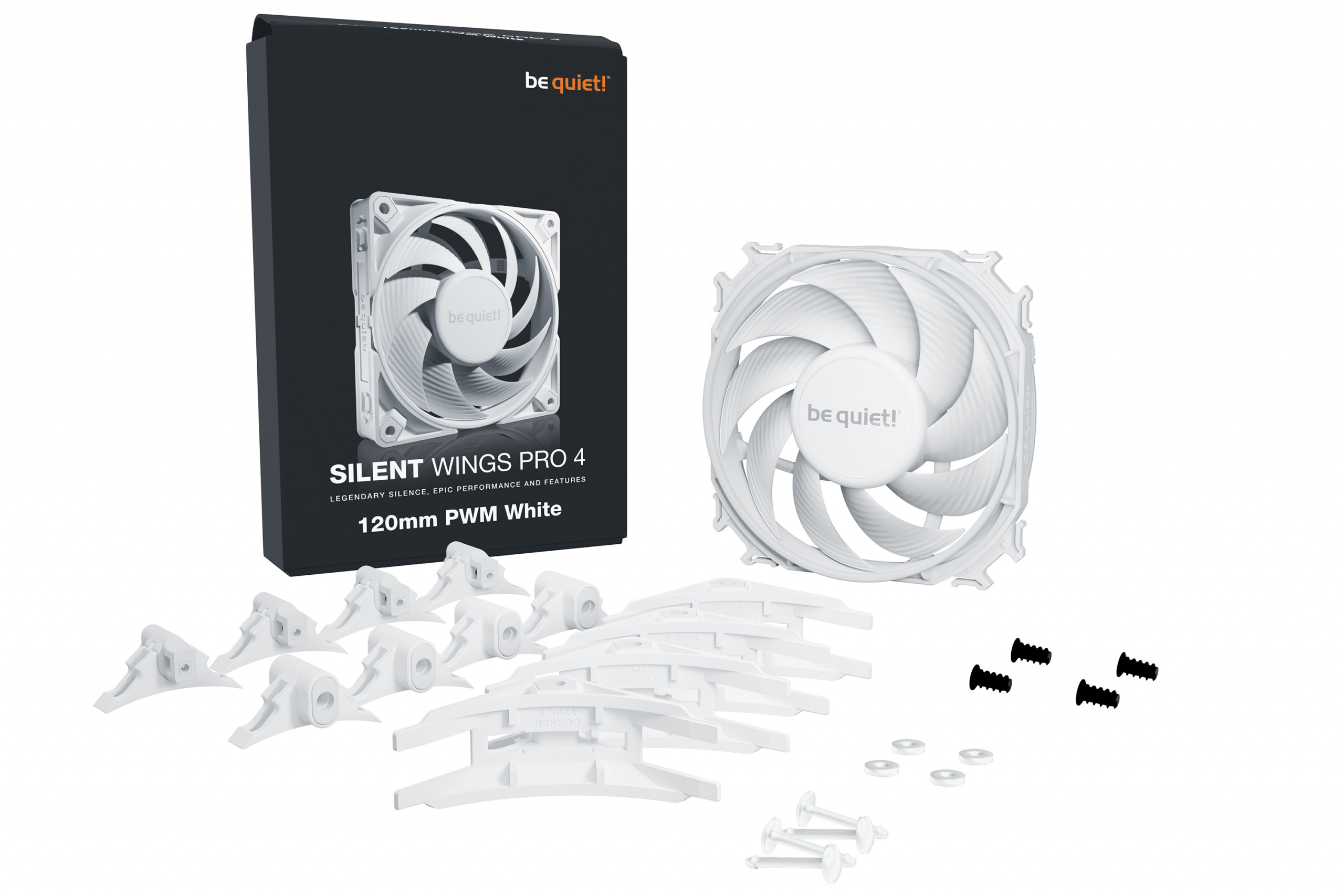 be quiet! Silent Wings Pro 4 White 120mm PWM be quiet! Silent Wings Pro 4 White 120mm PWM
