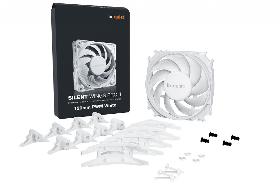 Zdjęcie produktu: be quiet! Silent Wings Pro 4 White 120mm PWM Zdjęcie produktu: be quiet! Silent Wings Pro 4 White 120mm PWM