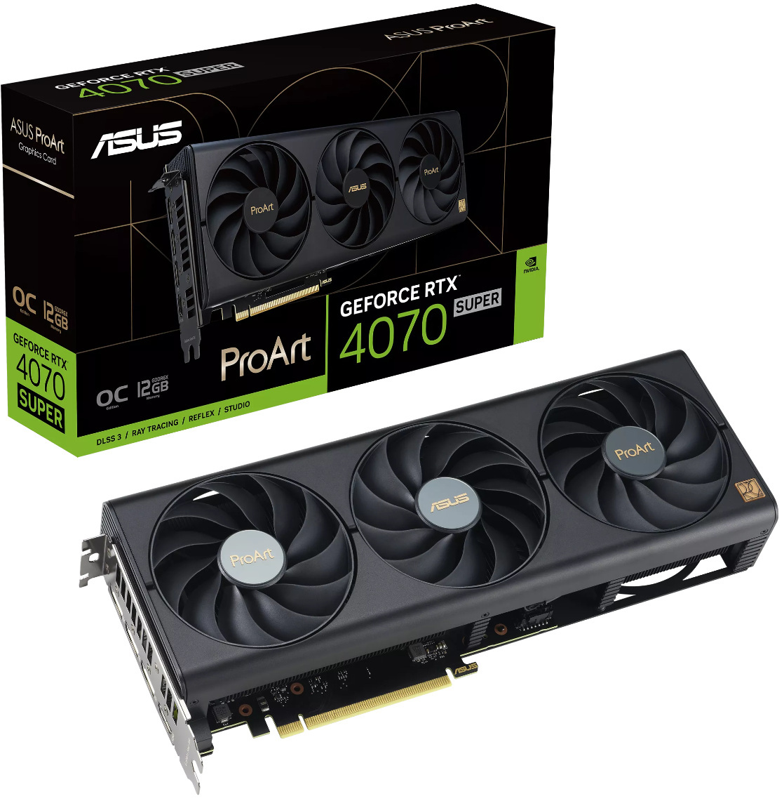 Asus GeForce RTX 4070 SUPER PROART OC 12GB GDDR6X DLSS 3