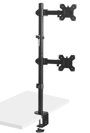 Miniatura produktu: Uchwyt biurkowy do monitora LCD Maclean na dwa monitory, max VESA 100x100, 13-27", 9kg, MC-967 Miniatura produktu: Uchwyt biurkowy do monitora LCD Maclean na dwa monitory, max VESA 100x100, 13-27", 9kg, MC-967