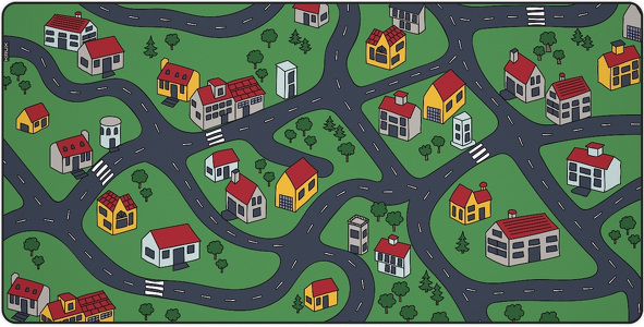 Miniatura produktu: Podkładka pod mysz Krux Mouse Pad Space City MAX (KRXG002)