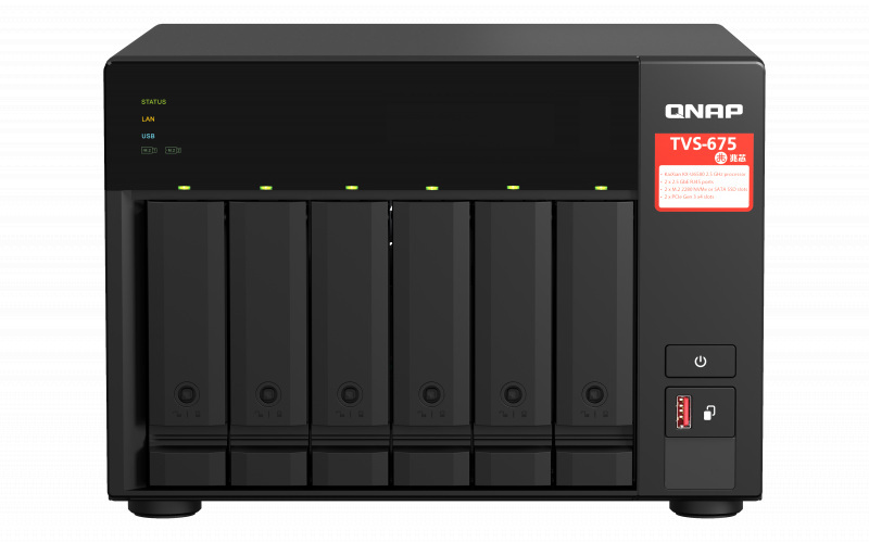 QNAP TVS-675-8G 6-Bay ZhaoXin KX-U6580 32GB