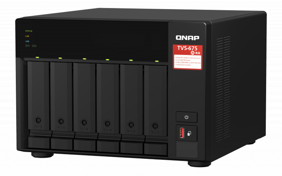 Zdjęcie produktu: QNAP TVS-675-8G 6-Bay ZhaoXin KX-U6580 32GB