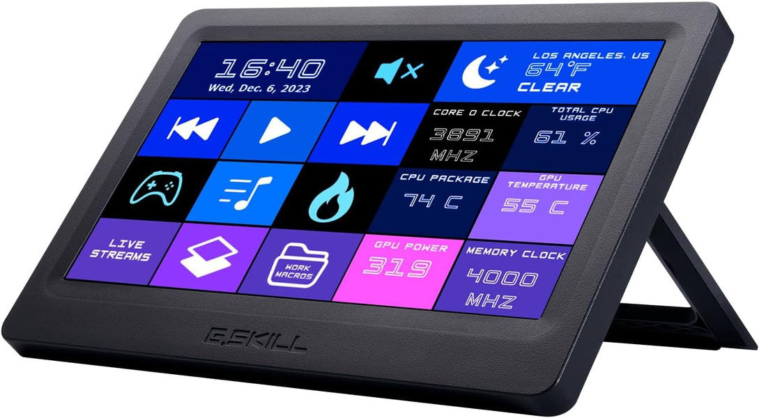 Zdjęcie produktu: G.Skill WigiDash 7-inch touch display widget dashboard GD-A7PCCSK-WGD