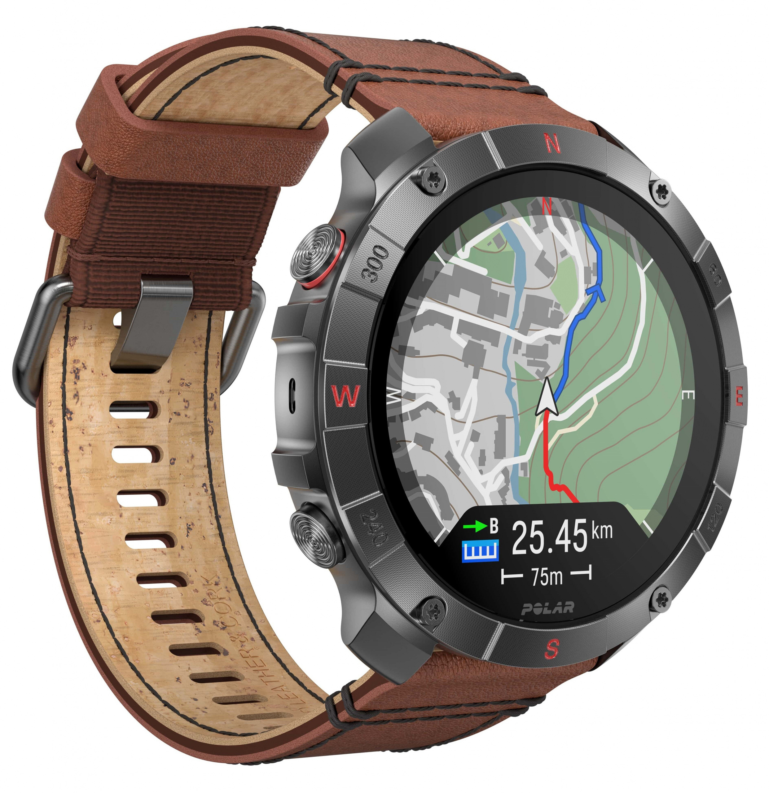 Polar Grit X2 PRO Titan brązowy skórzany M/L