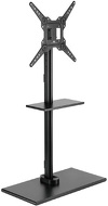 Stojak podłogowy na TV z półką Maclean, 23"-55", 35kg, czarny, MC-972